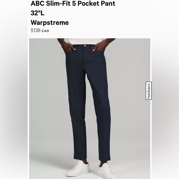 ABC Slim-Fit 5 Pocket Pants: Warpstream - Picture 1 of 5